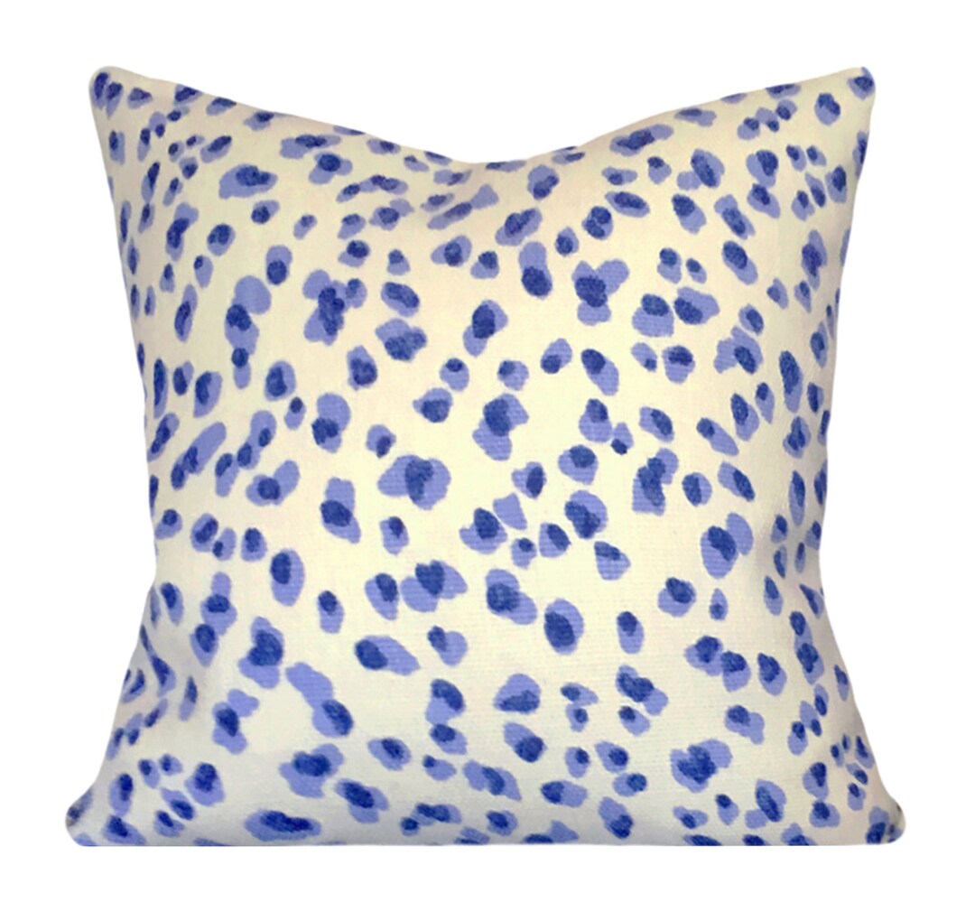 Blue Leopard Decorative Pillow Cover Ballard Designs Mira Blue Pillow