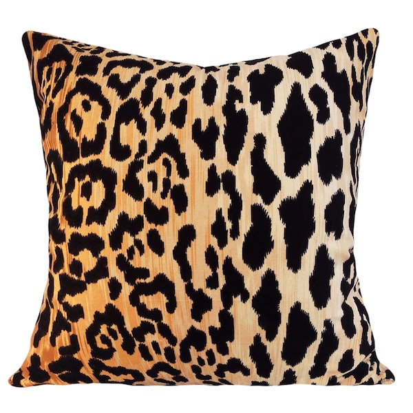 Leopard Samt Gepard Kissenbezug - Dekokissen - Beide Seiten - 12x16, 12x20, 14x18, 14x24, 16x16, 18x18, 20x20, 22x22, 24x24, 26x26