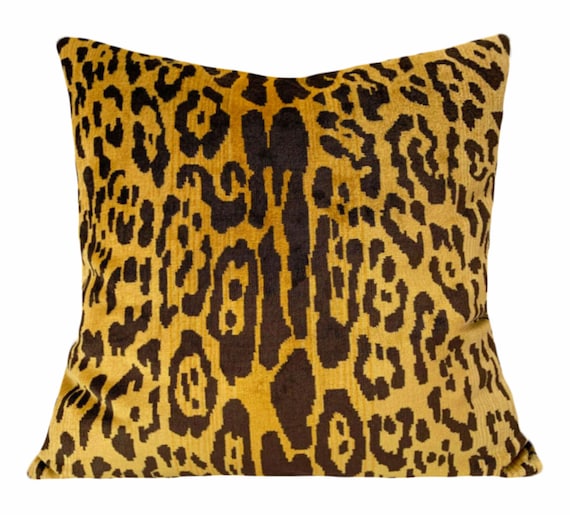 scalamandre leopard pillow
