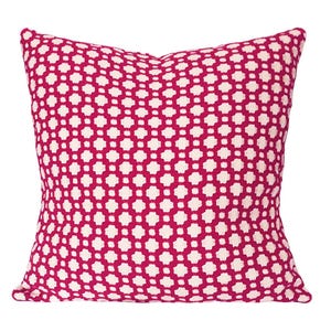 Schumacher Betwixt Pink Pillow Cover - Decorative Pillow - Both Sides - 10x20, 12x16, 12x20, 14x18, 14x24, 16x16, 18x18, 20x20, 22x22, 24x24
