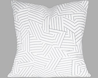 Schumacher Deconstructed Stripe Throw Pillow Cover - Decorative Pillow - Toss Pillow - ALL SIZES AVAILABLE