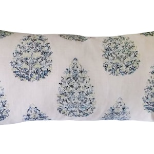 John Robshaw Kedara Blue Tree Fabric for Pillow Covers by pillowtimegirls - Both Sides - 12x20, 14x24, 16x16, 18x18, 20x20, 22x22, 24x24