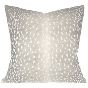 Vern Yip Antelope Linen Pillow Cover: Animal Print Throw Pillow