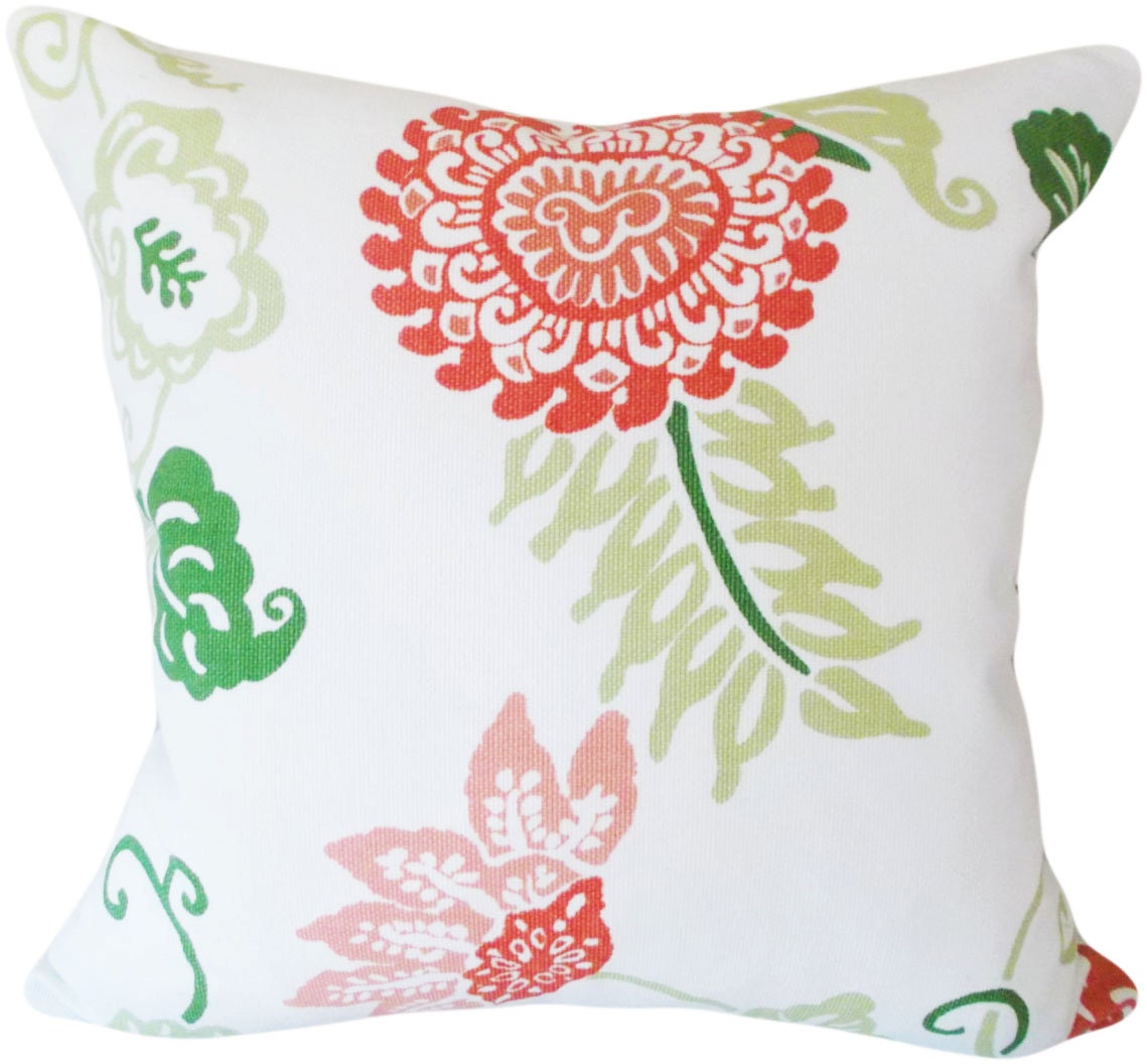 Thibaut Floral Decorative Pillow Cover Throw Pillow Accent Etsy