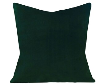 Emerald Green Velvet Pillow Cover: Luxury Decorative Pillow