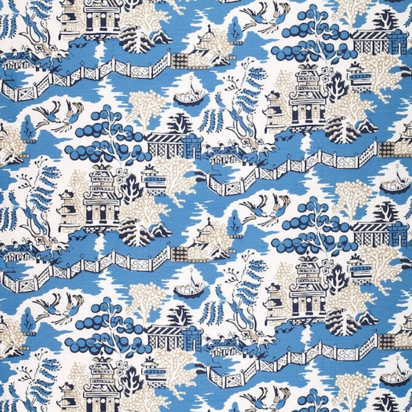 Chinoiserie Fabric by the Yard Etsy