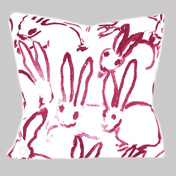 Lee Jofa Groundworks Bunny Hutch Throw Pillow Cover - Decorative Pillow - Toss Pillow - Solid White Linen Back - ALL SIZES AVAILABLE