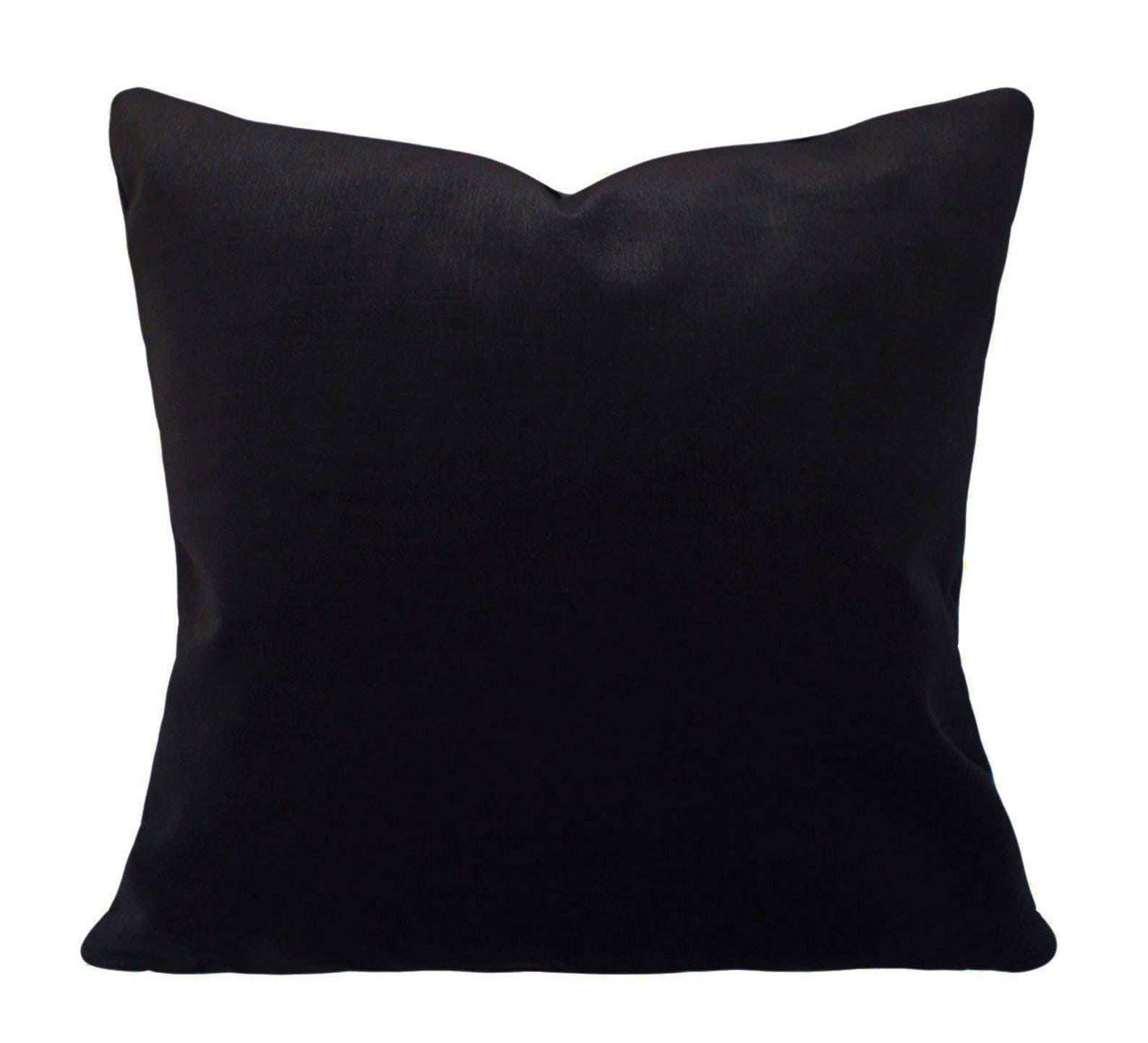 Black Velvet Decorative Pillow Cover Throw Pillow Both Etsy