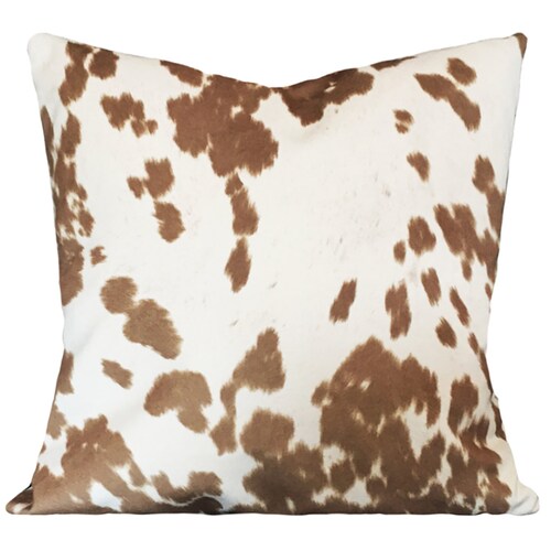 Cowhide Pillow Cover Tricolor Etsy