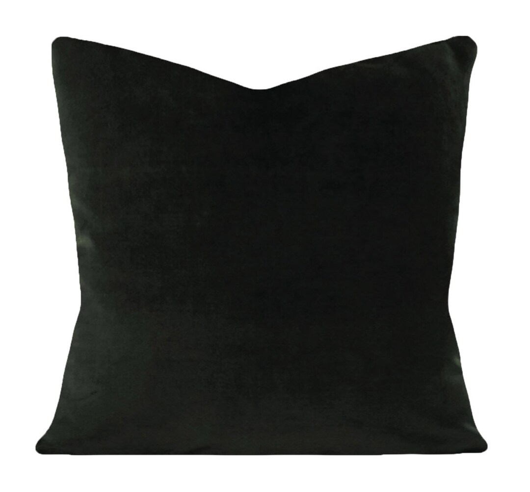 Forest Green Velvet Pillow Cover Decorative Pillow Both Sides 12x16, 12x20, 14x18, 14x24, 16x16