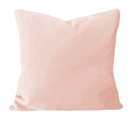 Blush Pink Velvet Pillow Cover - Throw Pillow - Accent Pillow - Both Sides  - 12x16, 12x20, 14x18, 14x24, 18x18, 20x20, 22x22, 24x24, 26x26