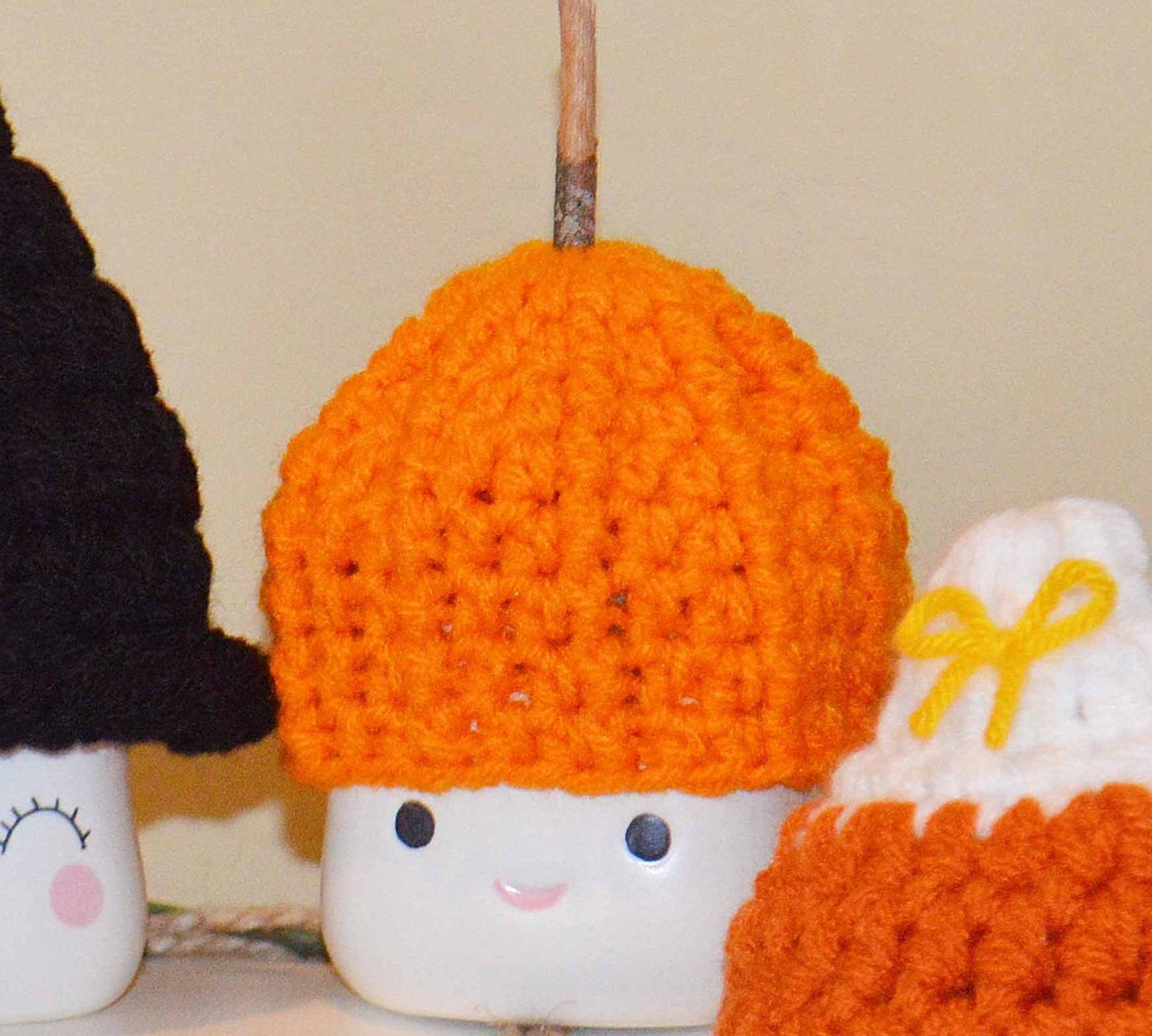 Marshmallow Mug Hats Set of Four Halloween Rae Dunn Mug Hats Etsy