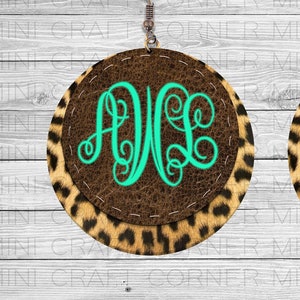 PNG Animal Print Earring Designs, Leather Earrings PNG, Cheetah Earrings, Sublimation Design, Sublimation Earrings, Sublimation Files,