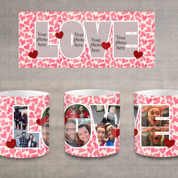 DIGITAL Sublimation Valentines Mug Design / Sublimation Mug / Sublimation Design / Valentines Mug Sublimation / Sublimation PNG / Valentines