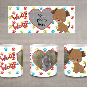 DIGITAL Sublimation Dog Mug Design / Sublimation Mug / Sublimation Design / Dog Mug Sublimation / Sublimation PNG / Dog Mom / Dog Lover /Dog