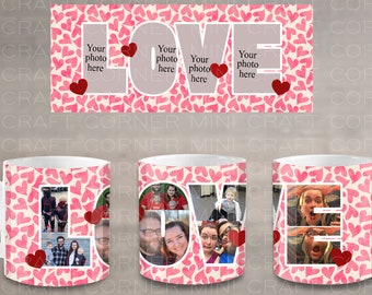 DIGITAL Sublimation Valentines Mug Design / Sublimation Mug / Sublimation Design / Valentines Mug Sublimation / Sublimation PNG / Valentines