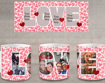 DIGITAL Sublimation Valentines Mug Design / Sublimation Mug / | Etsy