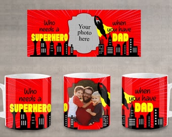 DIGITAL Sublimation Fathers Day Mug Design / Sublimation Mug / Sublimation Design / Fathers Day Mug Sublimation / Sublimation PNG / Mug PNG