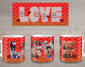 DIGITAL Sublimation Valentines Mug Design / Sublimation Mug / Sublimation Design / Valentines Mug Sublimation / Sublimation PNG / Valentines