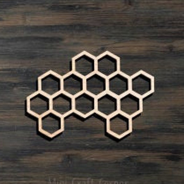Honeycomb Wooden Cutout / Bee Decorations / Bee Baby Shower / What will baby bee? / Bee Birthday / Honey Bee / Honeycomb / Bee Wall Decor
