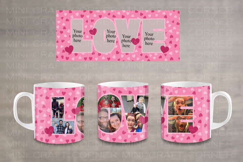 DIGITAL Sublimation Valentines Mug Design / Sublimation Mug / Etsy