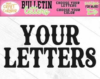 Custom Cardstock Banner Letters, Personalized Party Banner, Custom Name Banner, Birthday Decor, Baby Shower Decorations, Bulletin Letters