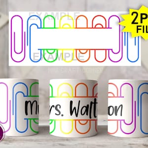 DIGITAL Sublimation Teacher Mug Design / Sublimation Mug / Sublimation Design / Teacher Mug Sublimation / Sublimation PNG / Crayon Mug