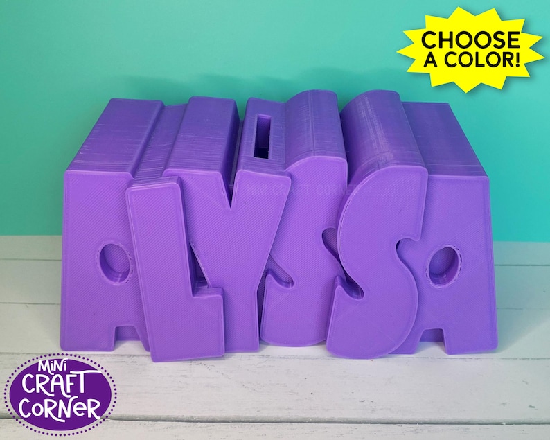 Personalized 3D Printed Bank / Coin Bank / Name Bank / Personalized ...