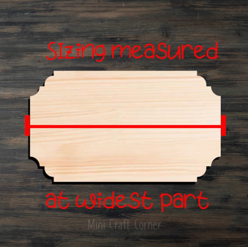 Plaque Wooden Cutout / Wood Plaque Blank / Wood Plaque Etsy