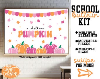 Precut Teacher Decor Kit / Teacher Bulletin Board Kit / Teacher Door Decorations / Teacher Decor / Classroom Decor / Teacher Halloween Door