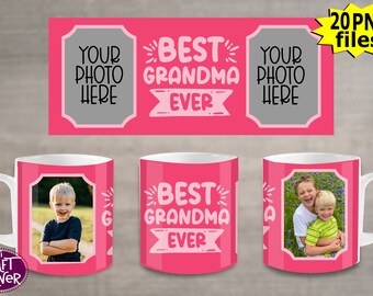 Diseño de taza de abuela con sublimación digital / Taza de sublimación / Diseño de sublimación / Sublimación de taza de abuela / Sublimación PNG / Taza PNG