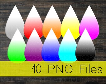 PNG Ombre Earring Designs / Ombre PNG / Ombre Earrings / Glowforge Files / Sublimation Earrings / Sublimation Files / Earrings / Ombre