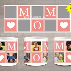 DIGITAL Sublimation Mom Fototasse Design / Sublimationstasse / Sublimationsdesign / Geschenk für Mama Mug Sublimation / Sublimation PNG / Tasse PNG