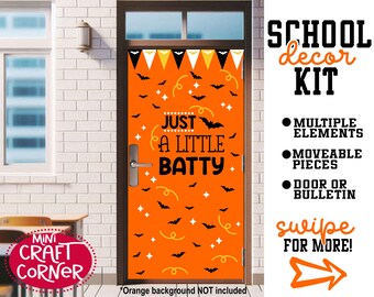 Precut Teacher Decor Kit / Teacher Bulletin Board Kit / Teacher Door Decorations / Teacher Decor / Classroom Decor / Halloween Teacher