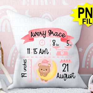 DIGITAL Baby Blanket PNG / Baby Blanket File / Baby Blanket Template / Baby Stats Template / Baby Blanket Sublimation File /Sublimation Baby