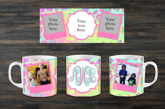 DIGITAL Sublimation Photo Mug Design / Sublimation Mug / Mother's Day Mug Design / Photo Mug / Sublimation Template / Photo Mug Template