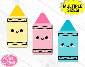 Crayon Die Cuts, Crayon Paper Cutouts for Crafts, Classroom Decorations, Bulletin Board Supplies, Teacher Craft Shapes