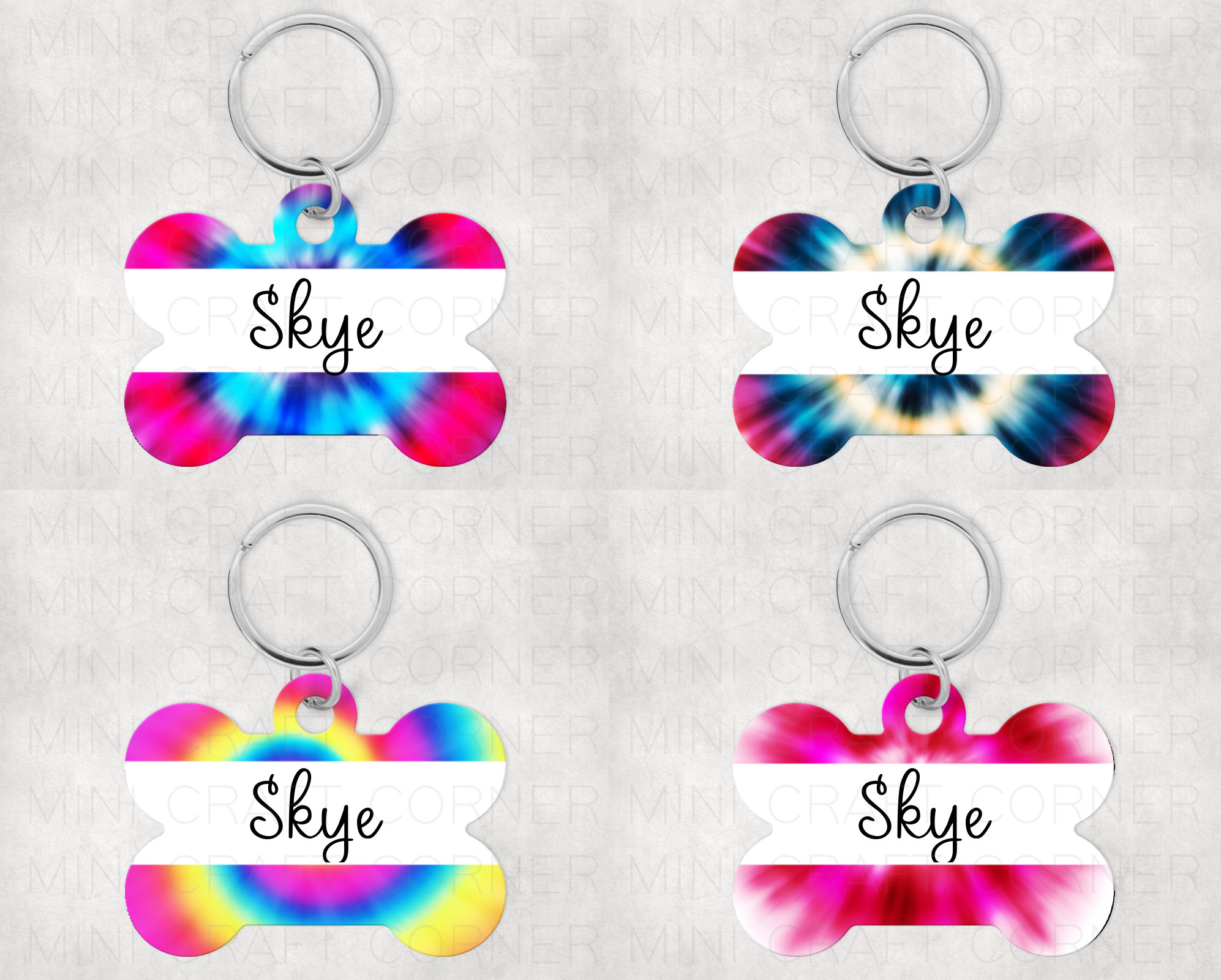 DIGITAL Sublimation Dog Bone Tag Dog Bone Sublimation Tag Dog