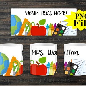 DIGITAL Sublimation Teacher Mug Design / Sublimation Mug / Sublimation Design / Teacher Mug Sublimation / Sublimation PNG / Crayon Mug