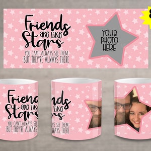 Design de caneca de amigos de sublimação DIGITAL / Caneca de sublimação / Design de sublimação / Sublimação de caneca de melhores amigos / Sublimação PNG / Presente de amigo