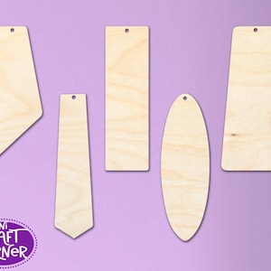 Wooden Earring Cutouts | Unfinished Wood Shapes for DIY Jewelry | Bulk Earring Blanks for Crafts, Painting & Laser Projects | Wood Jewelry