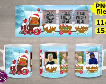 DIGITAL Sublimations Weihnachtstasse Design / Sublimationstasse / Sublimationsdesign / Weihnachtstasse Sublimation / Weihnachten PNG / Weihnachtstasse