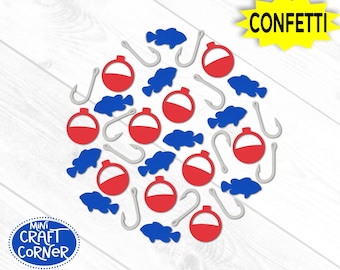Fishing Confetti. Fishing Party. Boy Party. Fishing. Confetti. The big one. Fish hooks confetti. Fishing Theme Party. Fishing Birthday