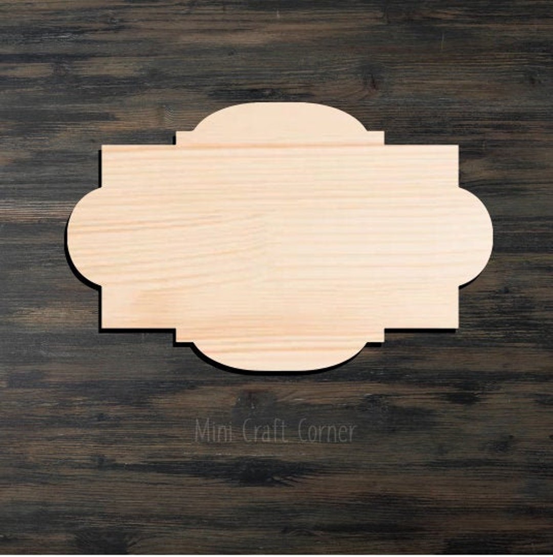 Plaque Wooden Cutout / Wood Plaque Blank / Wood Plaque Unfinished / Wood Plaque Sign / Front