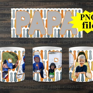 DIGITAL Sublimation Papa Mug Design / Sublimation Mug / Sublimation Design / Fathers Day Mug Sublimation Sublimation PNG / Best Dad / Papa