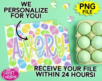 DIGITAL Personalized For You Sublimation Easter Puzzle Design / Sublimation Puzzle PNG / Sublimation Puzzle / Easter Puzzle Sublimation