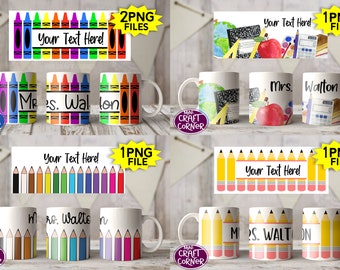 DIGITAL Sublimation Teacher Mug Design Multi Pack / Sublimation Mug / Sublimation Design / Teacher Mug Sublimation / Sublimation PNG /