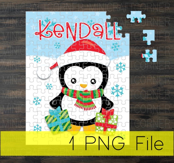 DIGITAL Sublimation Christmas Puzzle Design / Sublimation Puzzle PNG / Sublimation Design / Christmas Puzzle Sublimation / Sublimation PNG