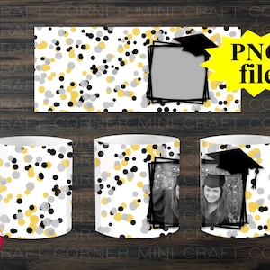 Diseño de taza de graduación con sublimación digital / Taza de sublimación / Diseño de sublimación / Sublimación de taza de graduación / Sublimación PNG / Taza PNG