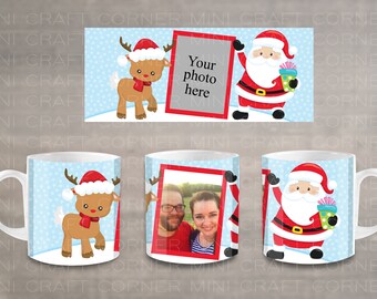 DIGITAL Sublimations Weihnachtstasse Design / Sublimationstasse / Sublimationsdesign / Weihnachtstasse Sublimation / Weihnachten PNG / Weihnachtstasse